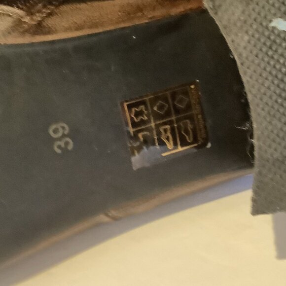 L'Artiste Spring Step Loralie Boots Womens 39 Size 8.5 Gray Brown Leather Floral - Picture 8 of 9